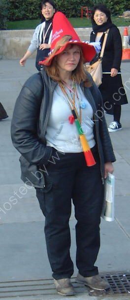 Visitor, Trafalgar Square, London